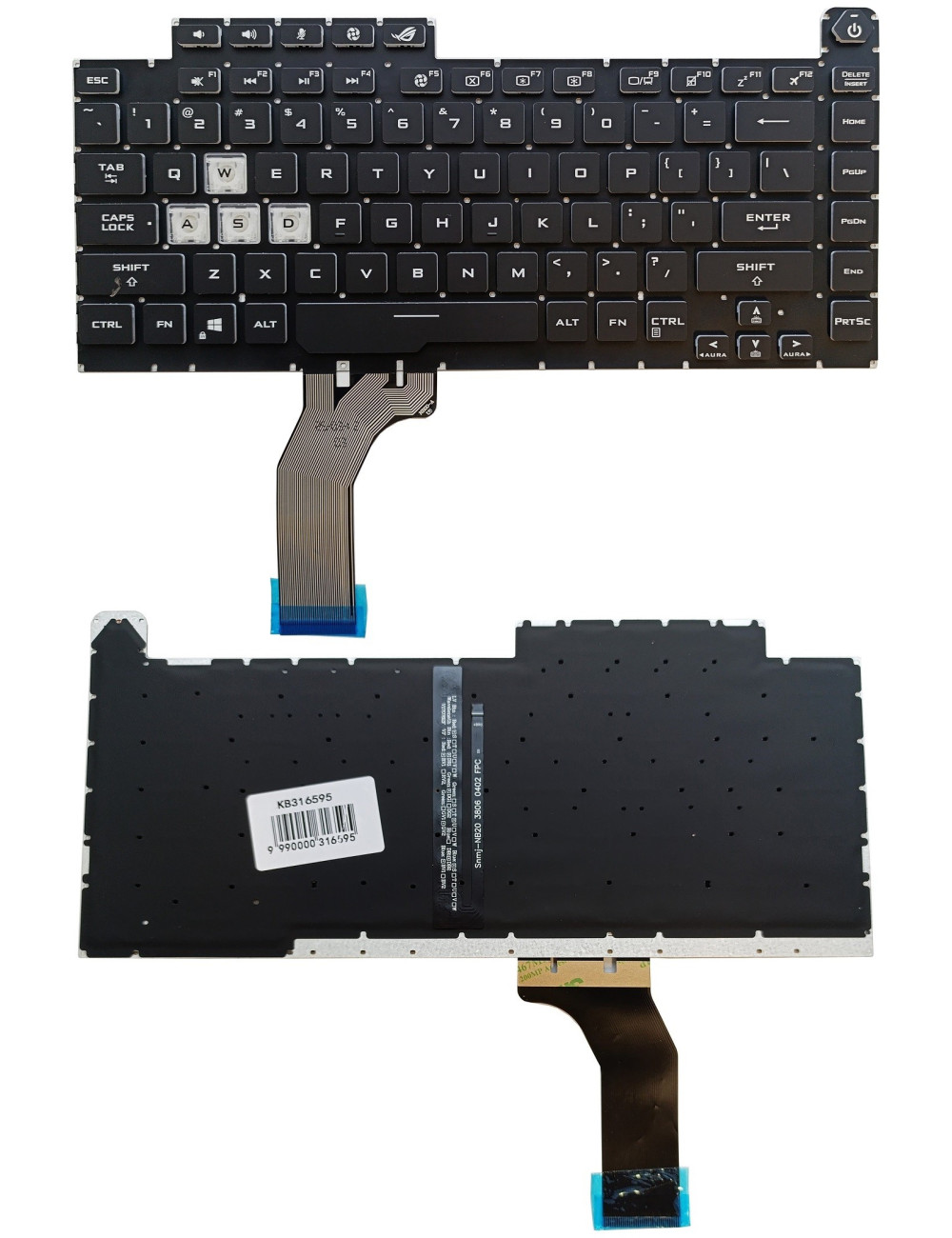 Keyboard ASUS G15 G531, G531G, G512, G512L, with RGB backlight, US