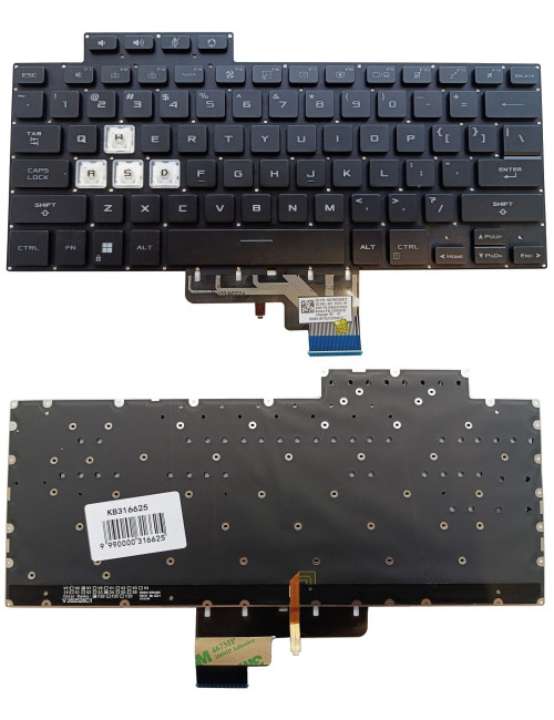 Keyboard ASUS Tuf Dash FX516, FX516P, F516, with backlight, US