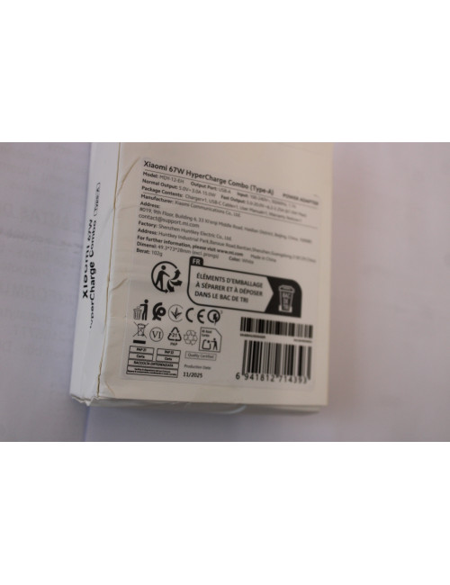 SALE OUT. | SALE OUT. Xiaomi | 67W HyperCharge Combo (Type-A) EU | DAMAGED PACKAGING