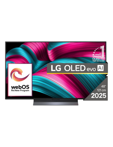 TV Set|LG|48"|OLED/4K/Smart|3840x2160|Wireless LAN|Bluetooth|webOS|Black|OLED48C51LA
