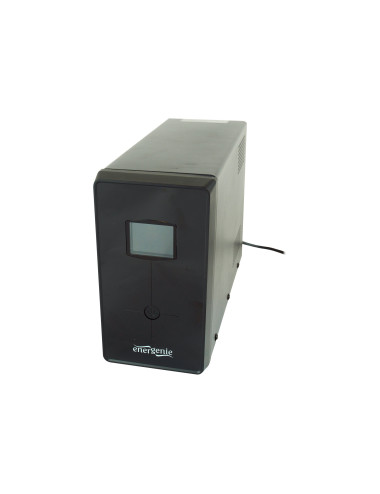 EnerGenie UPS with USB and LCD display, Black | EG-UPS-034 | 1500 VA | 900 W