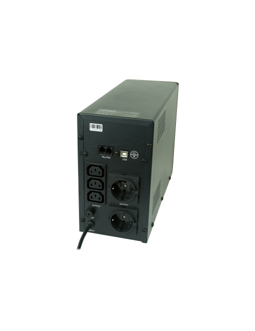 EnerGenie UPS with USB and LCD display, Black | EG-UPS-034 | 1500 VA | 900 W