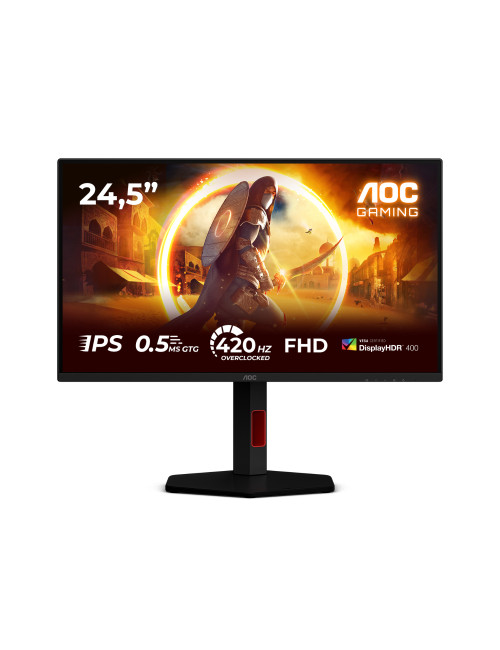 AOC | 25G4KUR | 25 " | Fast IPS | FHD | 16:9 | 420 Hz | 1 ms | 1920 x 1080 pixels | 350 cd/m | HDMI ports quantity 2 | Black