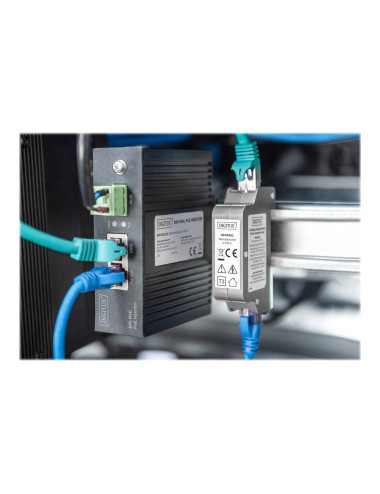 DIGITUS Indoor DIN PoE surge protector