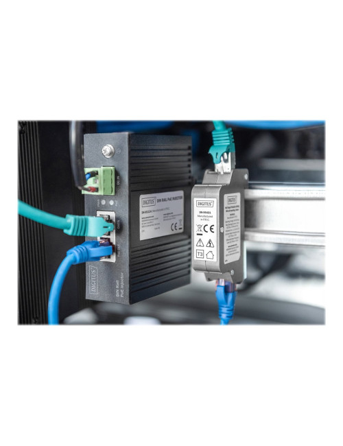 DIGITUS Indoor DIN PoE surge protector