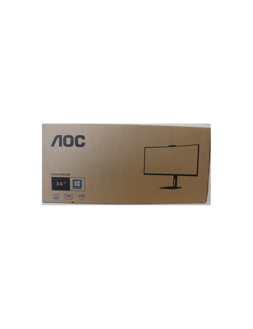 SALE OUT. AOC | CU34V5CW/BK | 34 " | VA | 21:9 | 100 Hz | 4 ms | 3440 x 1440 pixels | HDMI ports quantity 1 | Warranty 36 month(