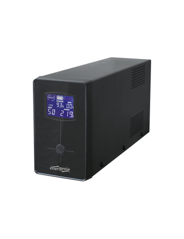 EnerGenie | UPS with USB and LCD display, Black | 1200 VA