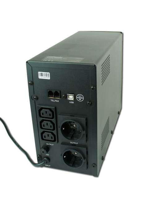 EnerGenie | UPS with USB and LCD display, Black | 1200 VA