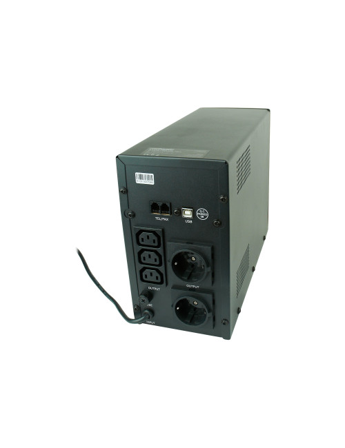 EnerGenie | UPS with USB and LCD display, Black | 1200 VA