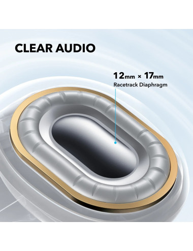 Anker Soundcore Flexible and Comfortable Clip-On Earbuds | C40i | Built-in microphone | Bluetooth | Black