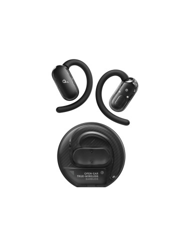 Anker Soundcore Open-Ear Headphones, Comfortable Fit, Clear Sound, Lidless Case | V40i | Built-in microphone | Bluetooth | Black