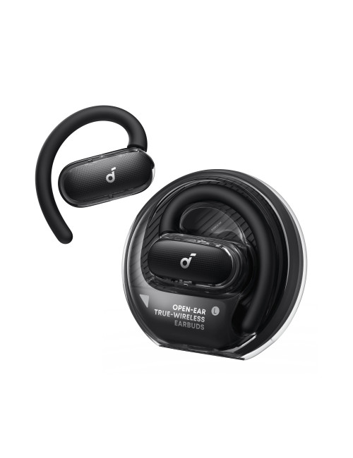 Anker Soundcore Open-Ear Headphones, Comfortable Fit, Clear Sound, Lidless Case | V40i | Built-in microphone | Bluetooth | Black
