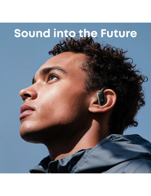 Anker Soundcore Open-Ear Headphones, Comfortable Fit, Clear Sound, Lidless Case | V40i | Built-in microphone | Bluetooth | Black