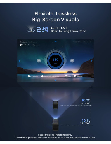 Anker Nebula Laser Projector | 4K UHD (3840 x 2160) | 3500 ANSI lumens | Black/Gray