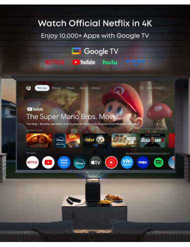 Anker Nebula Laser Projector | 4K UHD (3840 x 2160) | 3500 ANSI lumens | Black/Gray