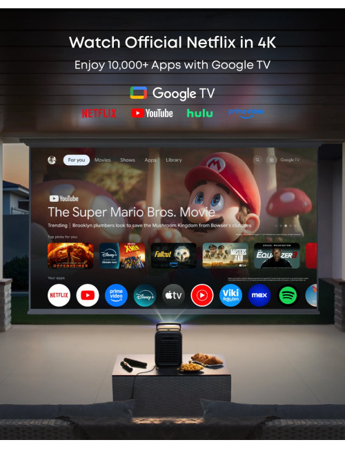 Anker Nebula Laser Projector | 4K UHD (3840 x 2160) | 3500 ANSI lumens | Black/Gray