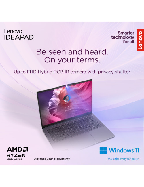 Lenovo IdeaPad Slim 3 15AMN8 | Arctic Grey | 15.6 " | TN | FHD | 1920 x 1080 pixels | Anti-glare | AMD Ryzen 3 | 7320U | 16 GB |