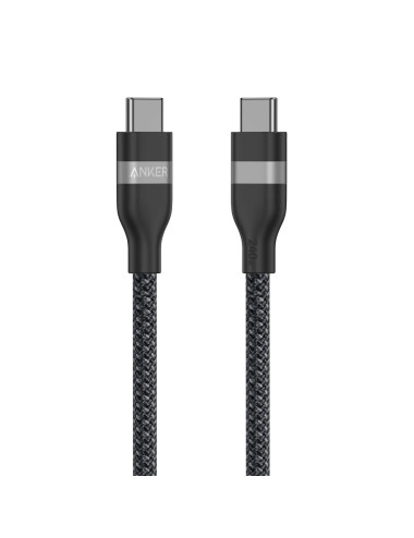 Anker USB-C to USB-C Cable Braided, 0.9m, 240W, Black | Anker USB-C Braided Cable, 0.9 m