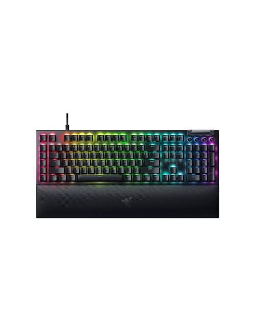 Razer | BlackWidow V4 | Mechanical Gaming keyboard | Wired | RGB LED light | US | Black | Yellow Switches
