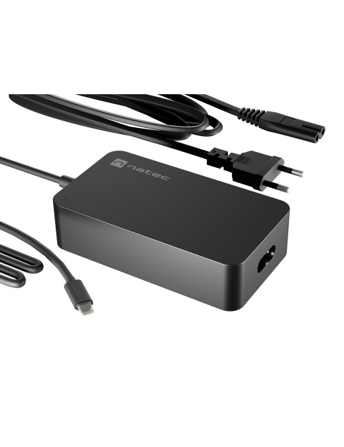 Natec Laptop Charger Gan USB-C 65W for Laptops, Tablets, Phones | NZU-2361