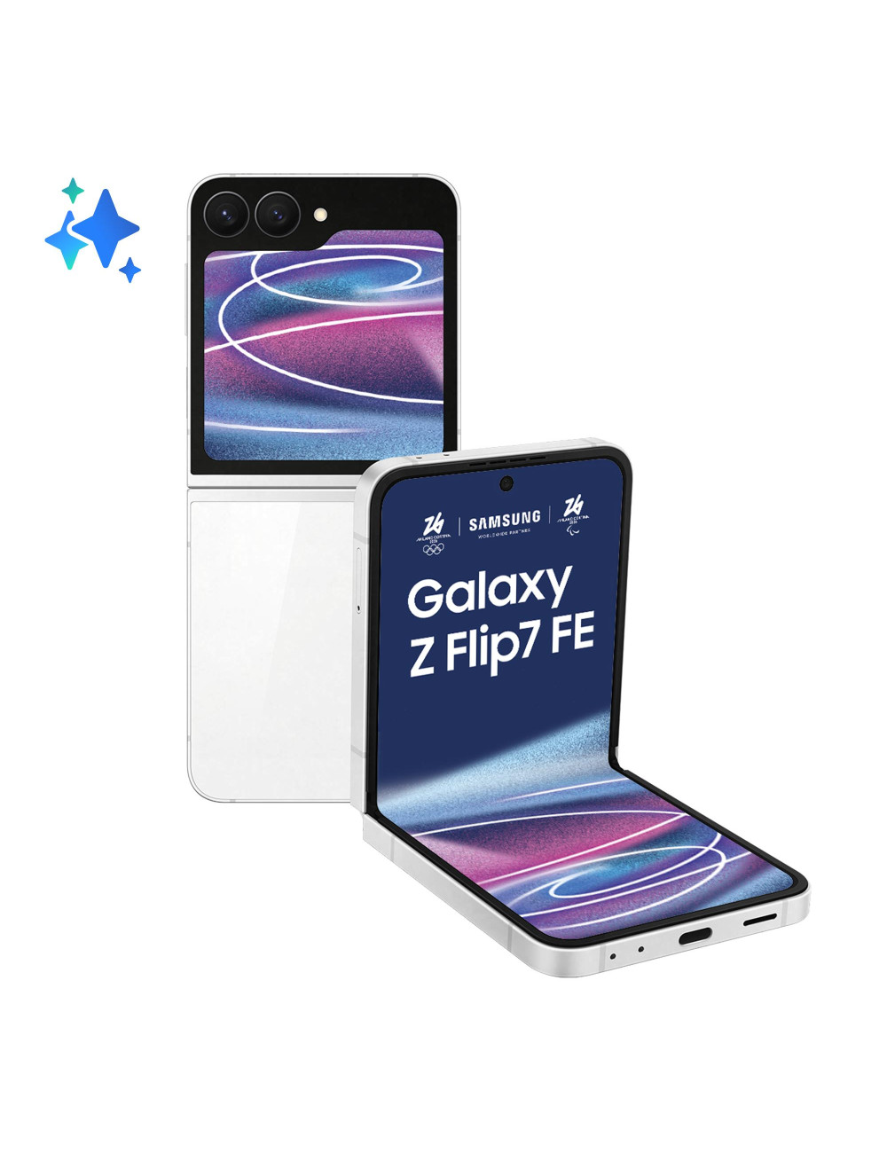 MOBILE PHONE GALAXY FLIP7 FE/128GB WHITE SM-F761B SAMSUNG