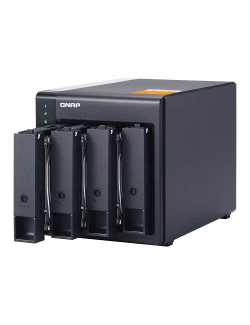 QNAP High-performance Desktop SATA 6Gbps JBOD Storage Enclosure | TL-D400S | Black