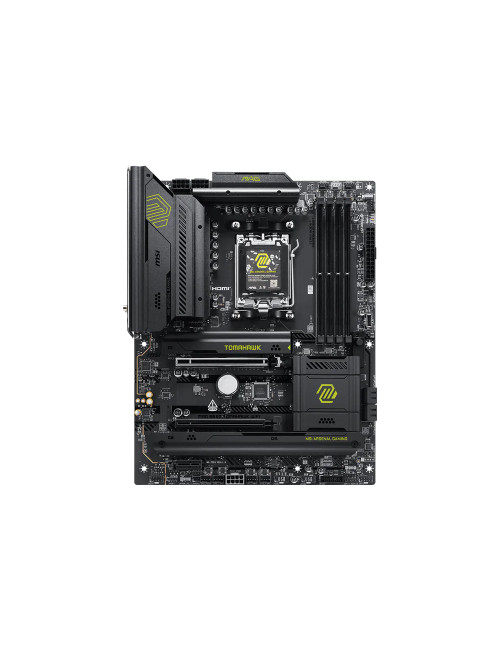 MSI MAG B850 TOMAHAWK WIFI | Processor family AMD | Processor socket AM5 | DDR5 | Supported hard disk drive interfaces SATA, M.2