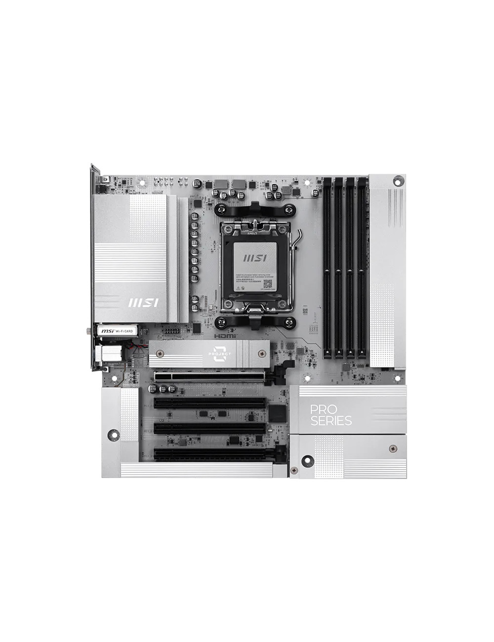 MSI PRO B850M-A WIFI PZ | Processor family AMD | Processor socket AM5 | DDR5 | Supported hard disk drive interfaces SATA, M.2 | 