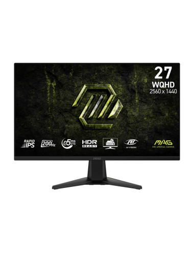 LCD Monitor|MSI|27 "|2560 x 1440 pixels|Wide Quad HD|Native aspect ratio 16:9|LCD|Flat|MAG275QFE20