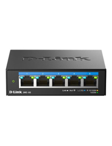 D-LINK DMS-105/E 5-Port 2.5G Multi-Gigabit Desktop Switch | D-Link