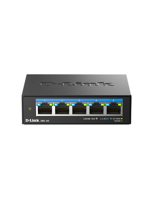 D-LINK DMS-105/E 5-Port 2.5G Multi-Gigabit Desktop Switch | D-Link