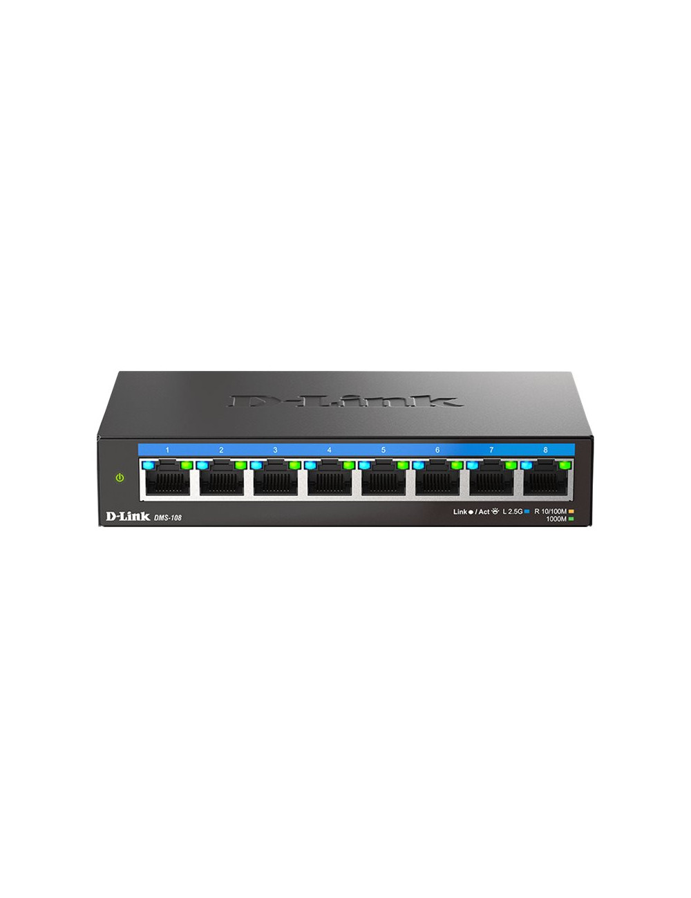 D-LINK DMS-108/E 8-Port 2.5G Multi-Gigabit Desktop Switch | D-Link