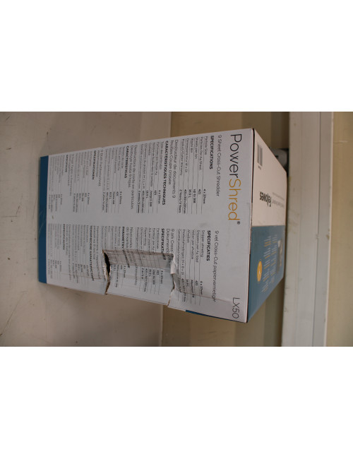 SALE OUT. Powershred | LX50 | Black | 17 L | Credit cards shredding | DAMAGED PACKAGING | Paper handling standard/output 9 sheet