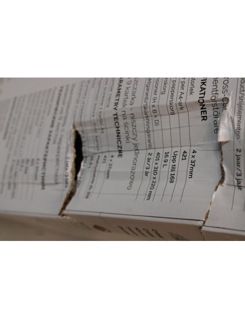 SALE OUT. Powershred | LX50 | Black | 17 L | Credit cards shredding | DAMAGED PACKAGING | Paper handling standard/output 9 sheet