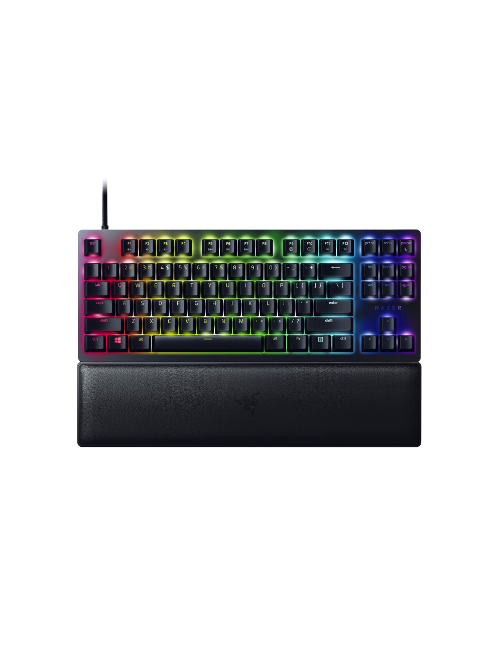 Razer | Huntsman V2 Tenkeyless | Gaming keyboard | Wired | Optical Gaming Keyboard | RGB LED light | US | Clicky Purple Switch
