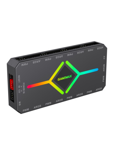 Gamemax | V4.0 ARGB PWM HUB BK | Hub for Gaming Chassis