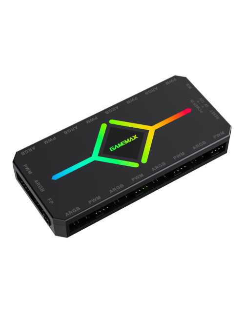 Gamemax | V4.0 ARGB PWM HUB BK | Hub for Gaming Chassis