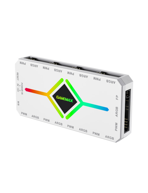 Gamemax | V4.0 ARGB PWM HUB WT | Hub for Gaming Chassis