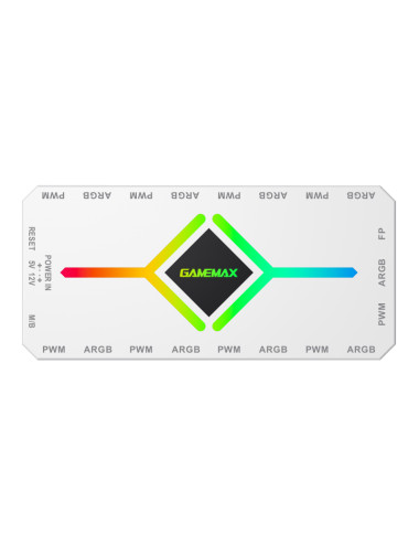 Gamemax | V4.0 ARGB PWM HUB WT | Hub for Gaming Chassis