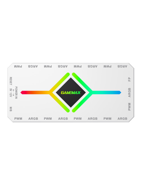 Gamemax | V4.0 ARGB PWM HUB WT | Hub for Gaming Chassis
