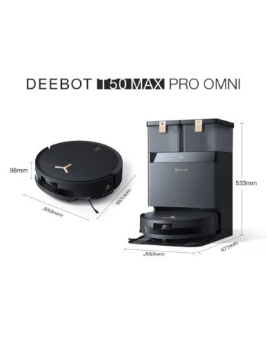 Ecovacs Deebot T50 Max Pro...