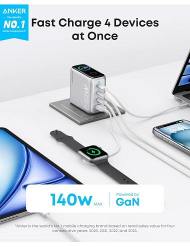Anker Charger 4-Port with USB-C Cable, 140W | B2697G41