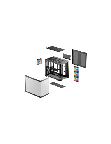 Deepcool Case | CG530U 4F | Black | Midi Tower