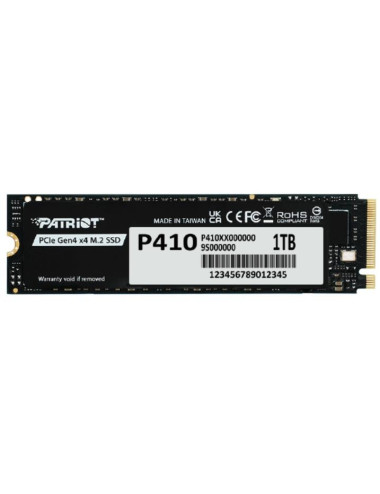 SSD|PATRIOT|320xTBW rating|NVMe Yes|PCI Express|M.2|1000 GB|P410P1TBM28H