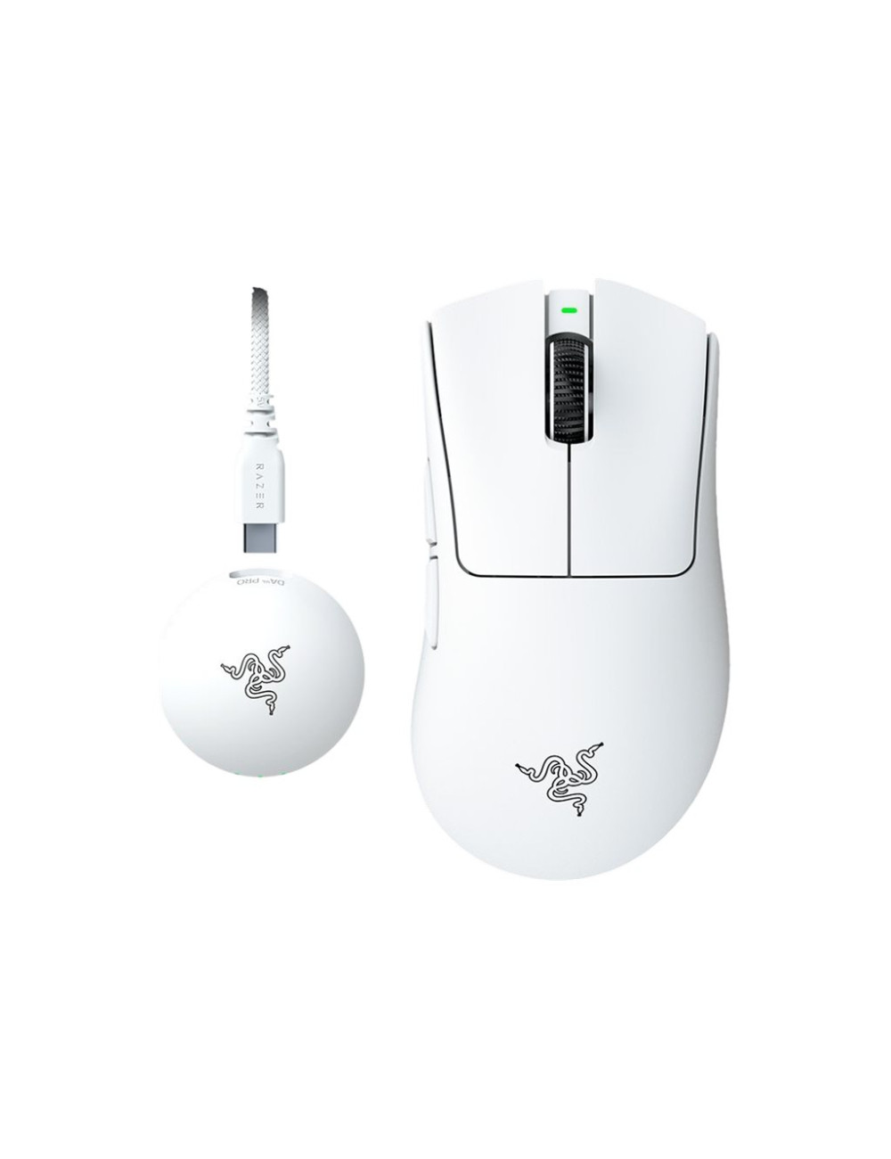 Razer DeathAdder V4 Pro Gaming mouse, White | Razer