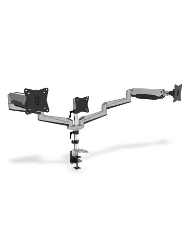 Digitus Desk Mount | Triple Monitor Gas Spring Mount DA-90363 | Adjustable Height, Tilt, Swivel | 15-27 " | Maximum weight (capa