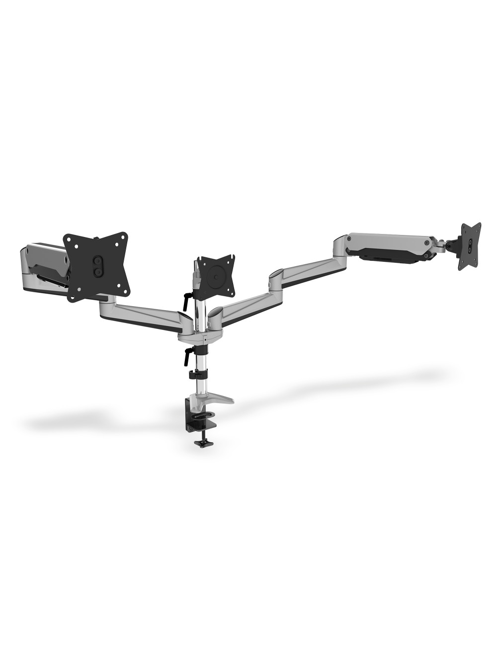 Digitus Desk Mount | Triple Monitor Gas Spring Mount DA-90363 | Adjustable Height, Tilt, Swivel | 15-27 " | Maximum weight (capa