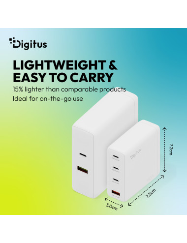 Digitus USB GaN Charger 140W, 3x USB-C, 1x USB-A | DA-10305