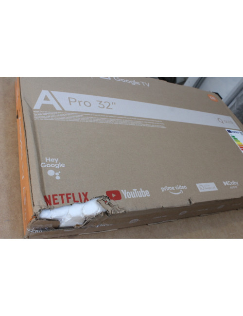 SALE OUT. Xiaomi QLED TV A Pro 2026 | 32" | Smart TV | Google TV | HD | Dark Gray | DAMAGED PACKAGING