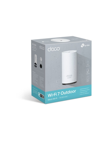 TP-LINK BE3600 Outdoor/Indoor Mesh WiFi 7 Router | Deco BE25-Outdoor (1-pack) | 802.11ax | 2.4 GHz / 5 GHz | MU-MiMO No | PoE in